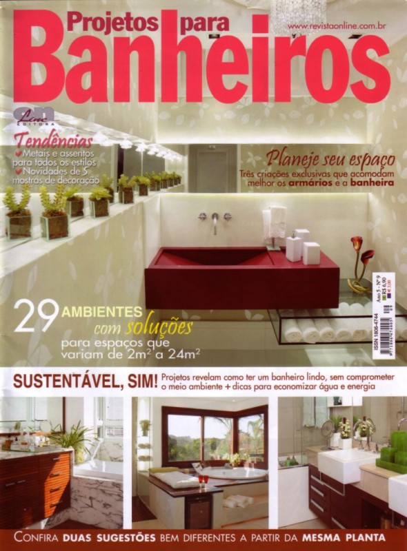 Projetos para Banheiro - Capa - Arquitetura & Design